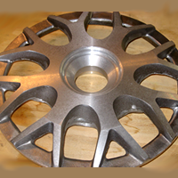 Three piece wheel centre